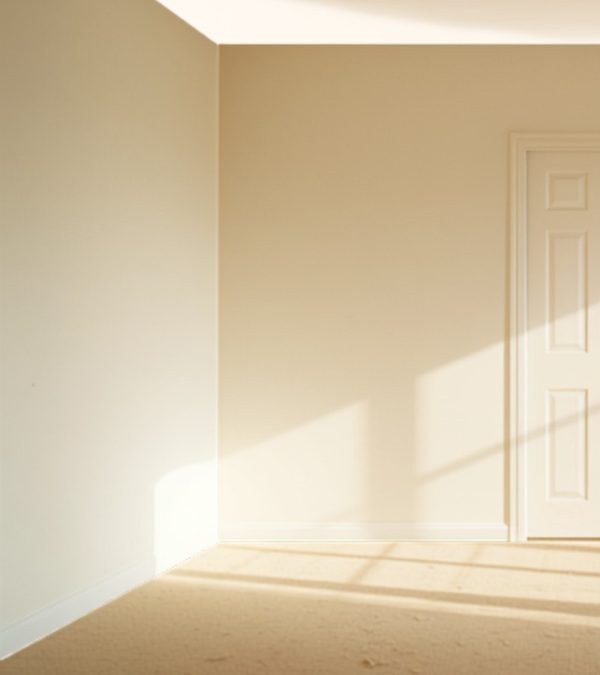 An empty room before a move out cleaning